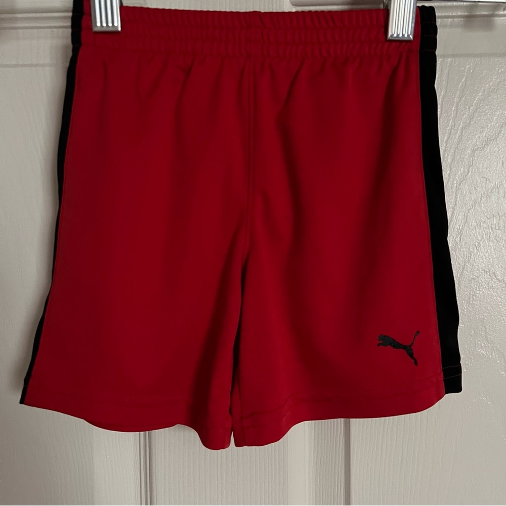 Puma Toddler Red & Black Basketball Shorts size 18 months